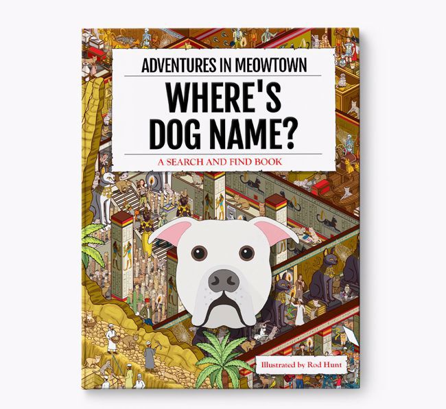 Personalised American Bulldog Book: Where's American Bulldog? Volume 2